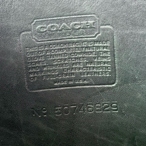 Coach RARE Pine Green Vintage Shoulder Brief - excellent condition - Picture 11 of 11